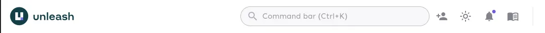 Command Menu accessible from the top navbar.