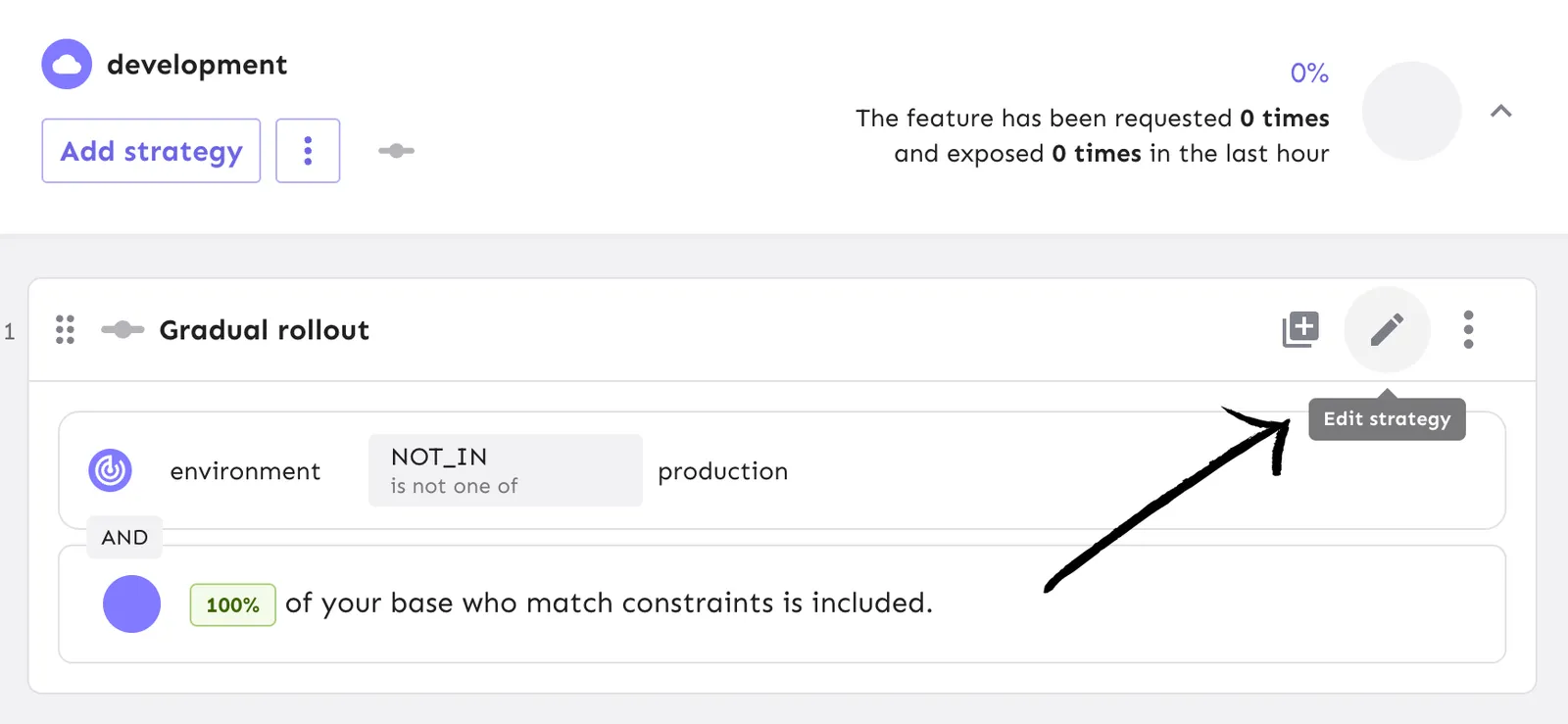 Add a variant to your gradual rollout strategy.
