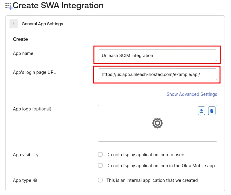 Setup Application Properties